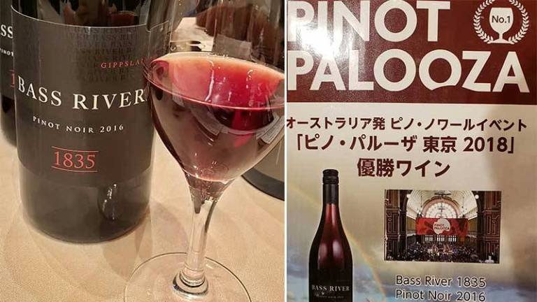PINOT PALOOZAで人気 No.1の赤ワイン「BASS RIVER (バスリバー 1835 ピノ ノワール)」